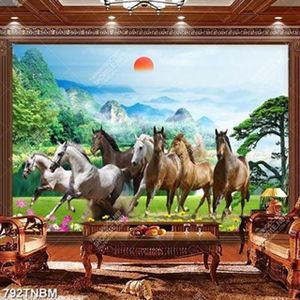 Tranh phong cảnh và bát mã chất lượng cao in uv