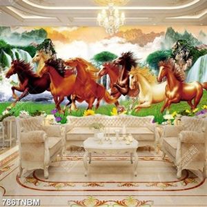 Tranh decor bát mã và phong cảnh chất lượng cao