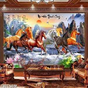 Tranh decor phong thủy mã đáo thành công Tranh decor phong thủy mã đáo thành công