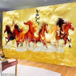 Tranh đá gắn tường mã đáo thành công chất lượng cao