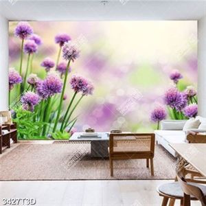 Tranh hoa tím trang trí độc đáo file gốc