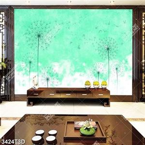 Tranh dán tường hoa bồ cônh anh nền xanh lá đẹp nhất