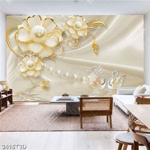 Tranh lụa hoa đính ngọc trai đẹp nhất