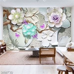 Tranh hoa 3D đính ngọc trai chất lượng cao