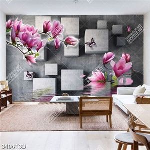 Tranh hoa mộc lan và bướm in uv