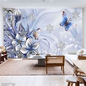 Tranh lụa hoa và bướm in uv