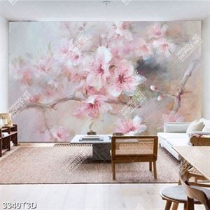 Tranh file psd bếp hoa anh đào nở rộ đẹp