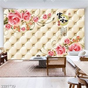 Tranh 3D hoa hồng chữ hán chất lượng cao