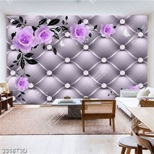 Tran hoa hồng tím đẹp nhất in uv