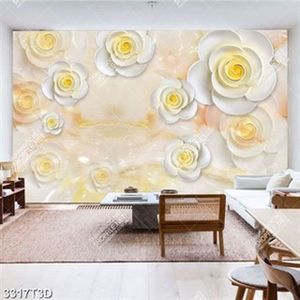 Tranh hoa 3D và nền giả ngọc chất lượng cao