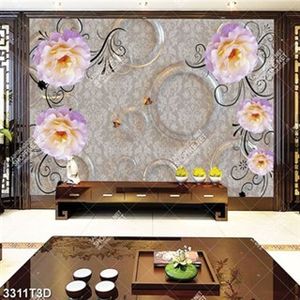 Tranh 3D hoa mẫu đơn chất lượng cao