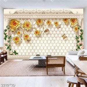 Tranh hoa hồng vàng trang trí phòng khách đẹp nhất