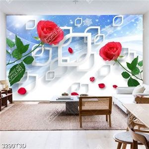 Tranh trang trí nội thất hoa hồng 3D file PSD