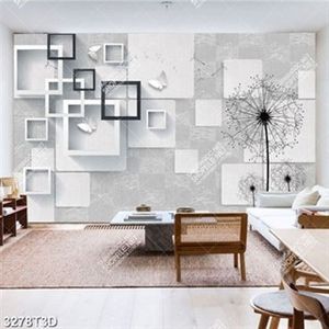 Tranh dán tường những ô vuông nghệ thuật đẹp