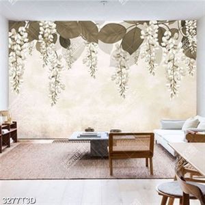 Tranh dán tường hoa tử đằng đẹp nhất