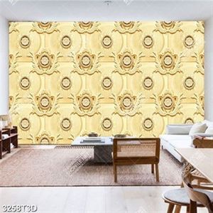 Tranh hoa văn nền vàng chất lượng cao