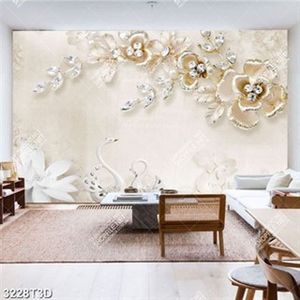 Tranh luạ hoa và thiên nga file gốc