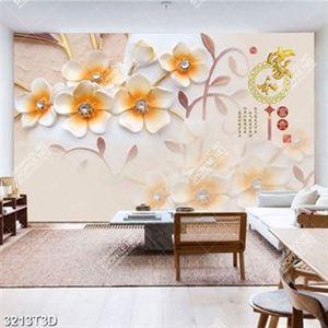 Tranh hoa tuyết 3D in kính