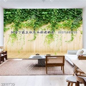 Tranh bếp dàn lá xanh tươi mát in kính