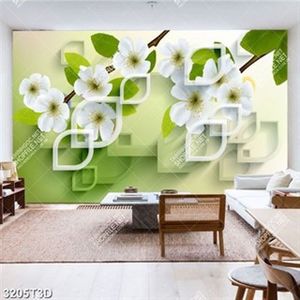 Tranh trang trí phòng khách hoa anh đào in kính