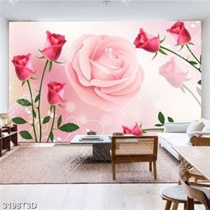 Tranh hoa hồng trang trí bếp in kính