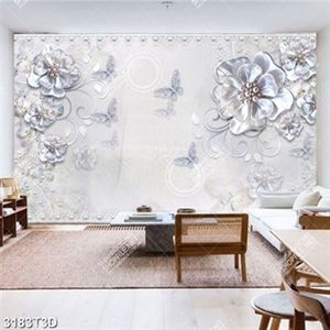 Tranh lụa hoa mai và bướm đính đá lấp lánh