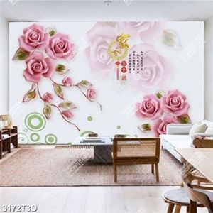 Tranh treo tường hoa 3D chữ hán đẹp