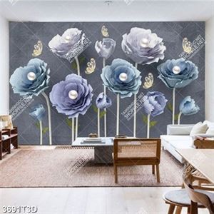 Tranh hoa và ngọc trai  đẹp trẻ trung