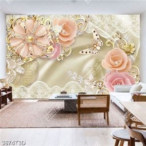 Tranh lụa hoa hồng khảm ngọc đẹp nhất