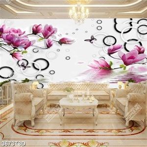 Tranh hoa mộc lan 3D trang trí bếp