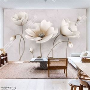 Tranh hoa trên nền gạch trang trí bếp đẹp nhất