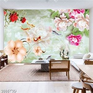 Tranh giả ngọc hoa và cá chép in uv