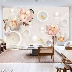 Tranh 3D hoa ghép đính ngọc trai đẹp in uv file gốc