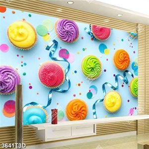 Tranh bếp những chiếc bánh ngọt nhiều màu đẹp in uv