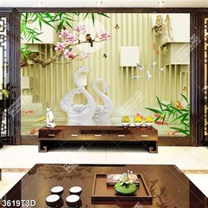 Tranh trang trí nội thất đôi thiên nga đẹp nhất