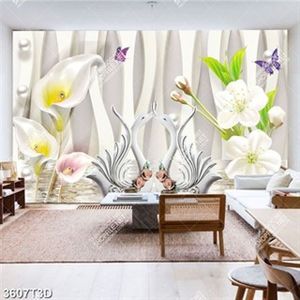 Tranh hoa rum và thiên nga in uv đẹp nhất