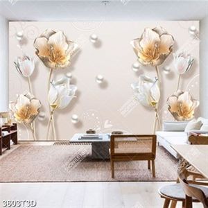 Tranh lụa đính ngọc hoa tulip 3D  đẹp nhất