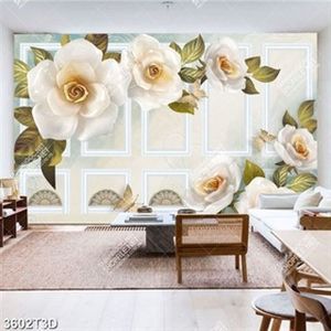 Tranh hoa lá  3D trang trí phòng ngủ chất lượng