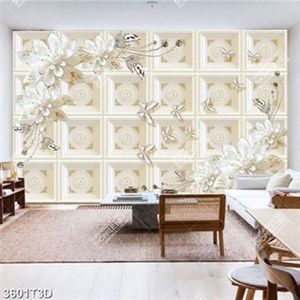 Tranh lụa trang trí phòng khách hoa và bướm đính ngọc