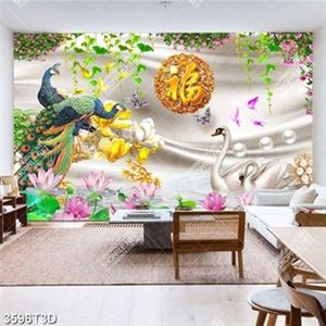 Tranh công và thiên nga chất lượng cao file psd