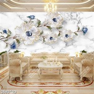 Tranh hoa 3D đính ngọc trai sang trọng