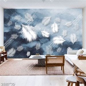 Tranh file psd nghệ thuật những chiếc lông vũ file PSD