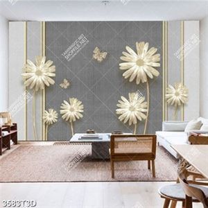 Tranh 3D hoa cúc hiện đại file psd Tranh 3D hoa cúc hiện đại file psd