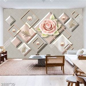 Tranh hoa hồng và ngọc trai trang trí phòng ngủ