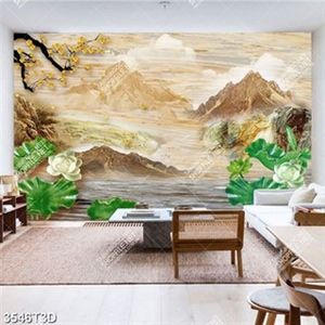 Tranh phong thủy hao sen giả ngọc đẹp chất lượng cao