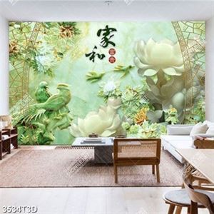 Tranh hoa và chim giat ngọc trang trí phòng khách đẹp