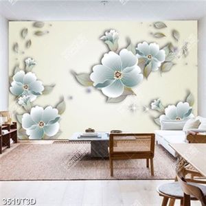Tranh 3D hoa lá trang trí phòng khách chất lượng cao