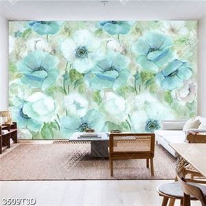 Tranh sơn dầu hoa lưu ly chất lượng cao