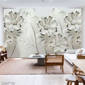Tranh hoa 3D giả ngọc trắng in kính chất lượng cao