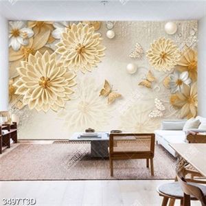 Tranh hoa cúc và bướm trang trí phòng đẹp nhất